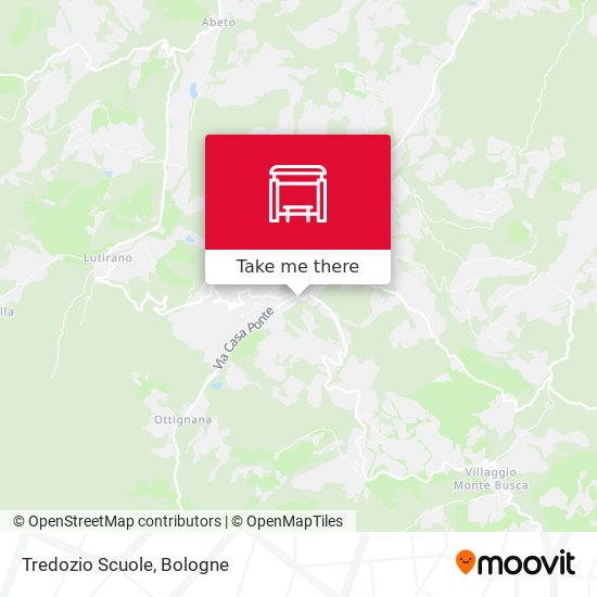 Tredozio Scuole map
