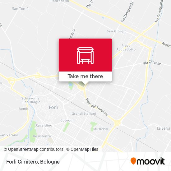 Forli Cimitero map