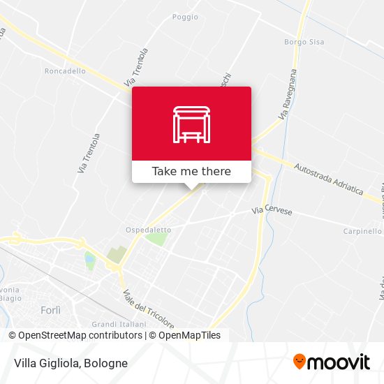 Villa Gigliola map