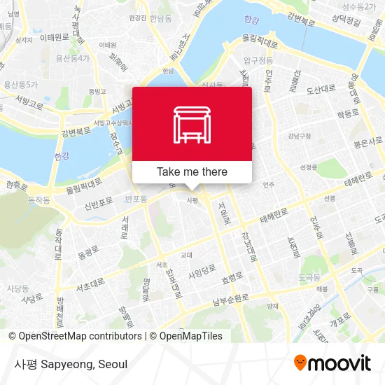 사평 Sapyeong map
