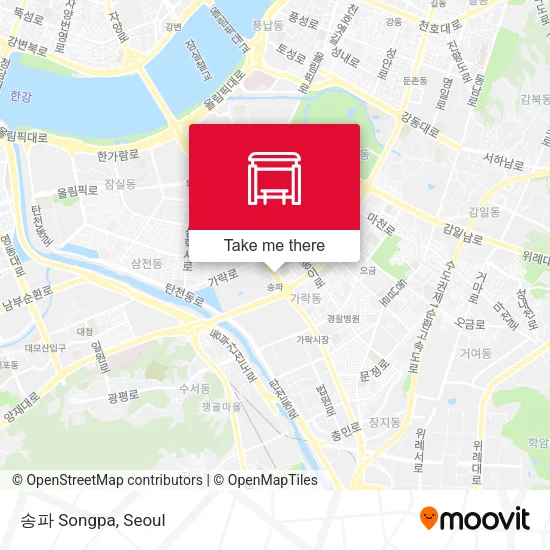 송파 Songpa map
