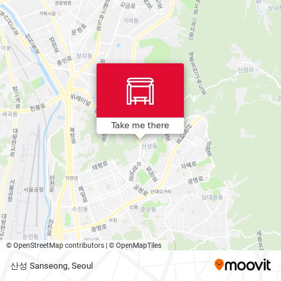 산성 Sanseong map