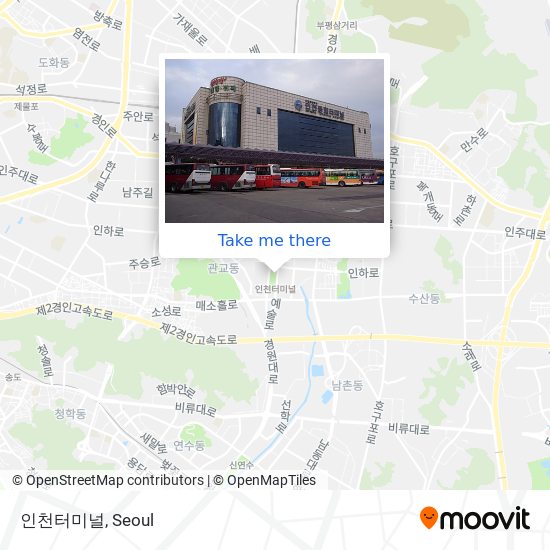 인천터미널 map