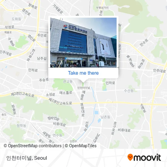 인천터미널 map