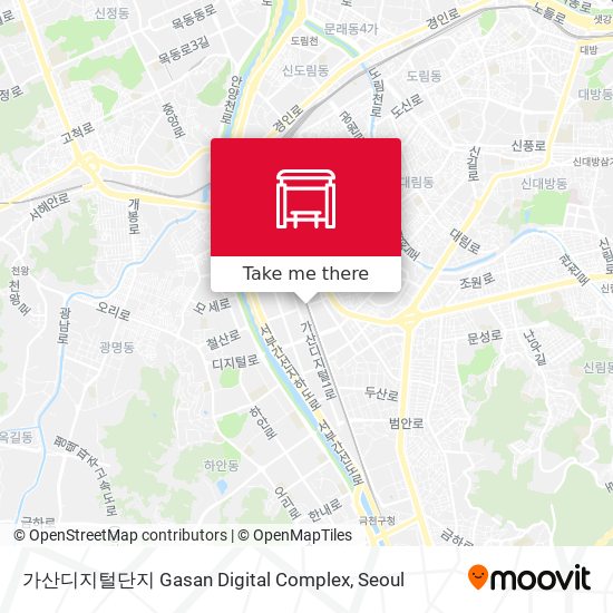 가산디지털단지  Gasan Digital Complex map