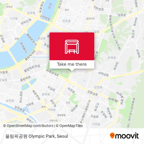 올림픽공원  Olympic Park map