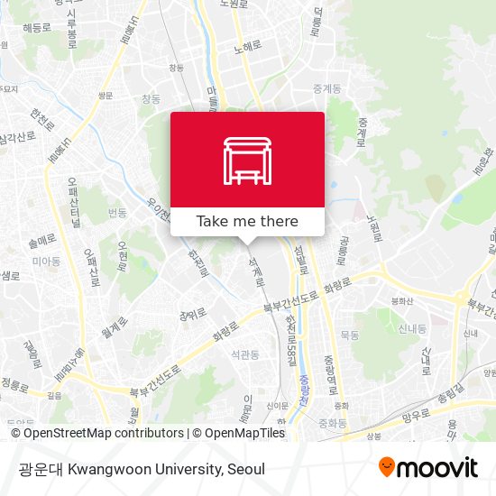 광운대 Kwangwoon University map