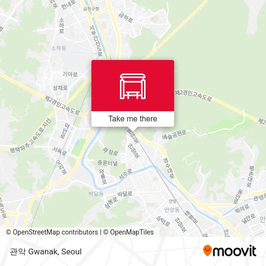 관악 Gwanak map