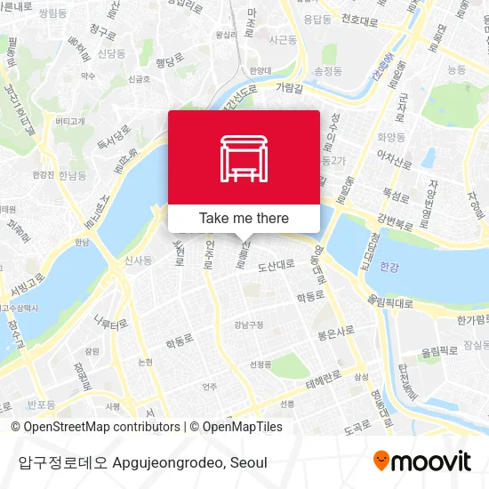 압구정로데오 Apgujeongrodeo map