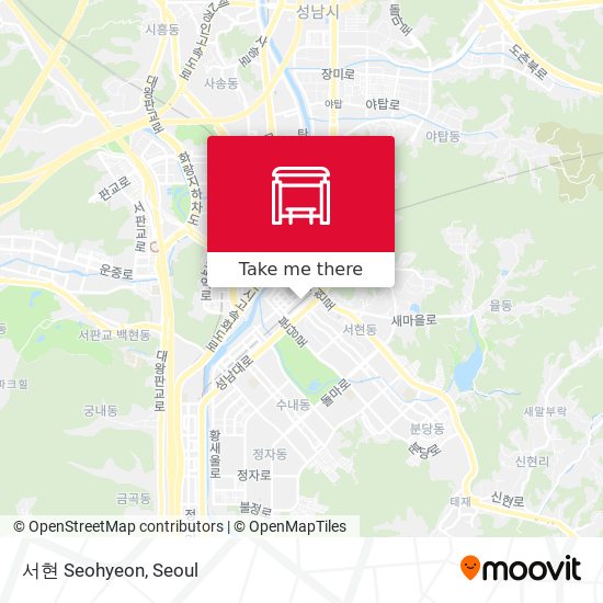 서현 Seohyeon map