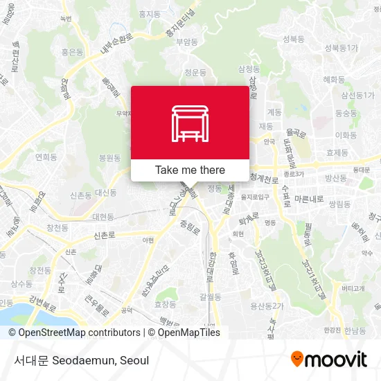 서대문 Seodaemun map