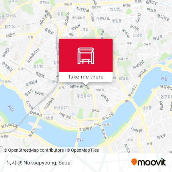 녹사평 Noksapyeong map