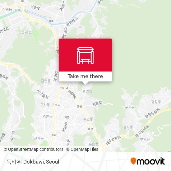 독바위 Dokbawi map