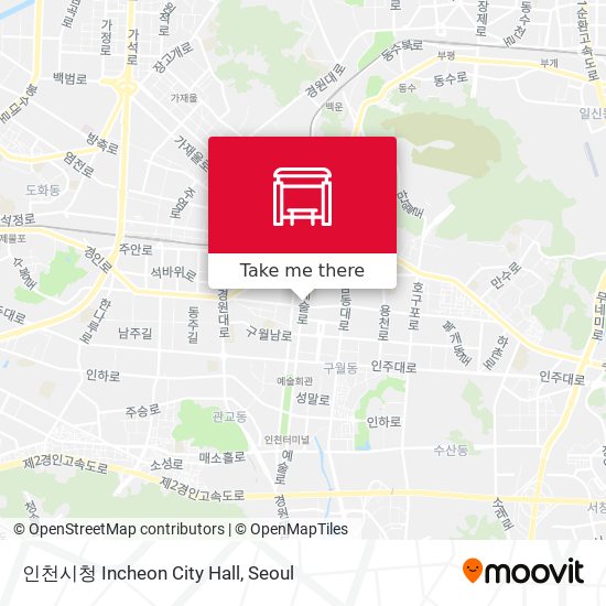 인천시청 Incheon City Hall map
