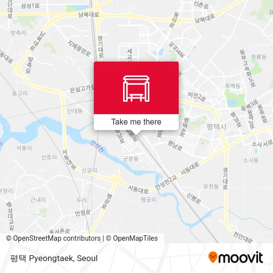 평택 Pyeongtaek map