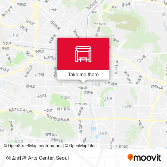 예술회관 Arts Center map