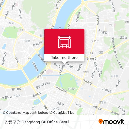 강동구청 Gangdong-Gu Office map