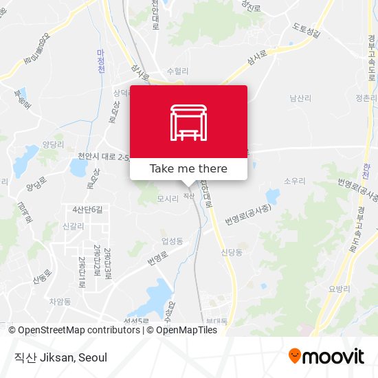 직산 Jiksan map