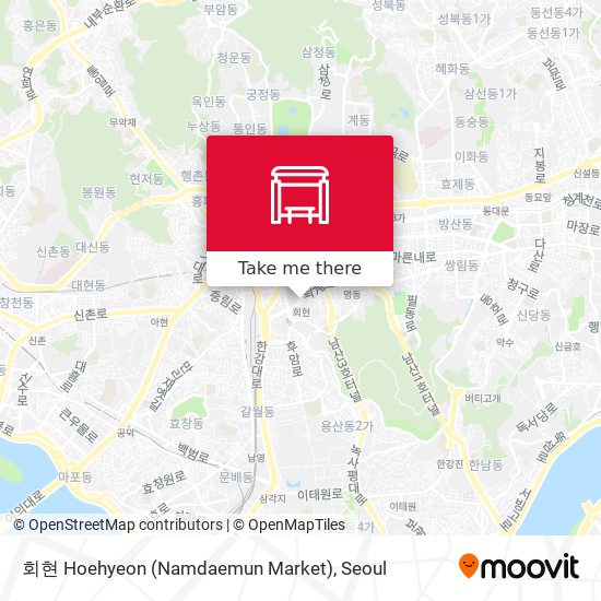 회현 Hoehyeon (Namdaemun Market) map