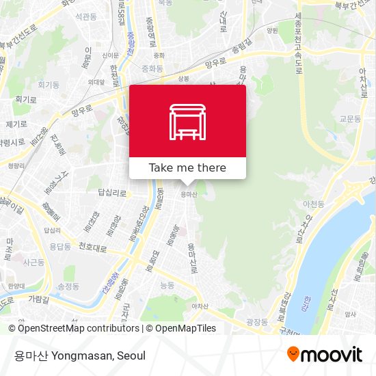 용마산 Yongmasan map