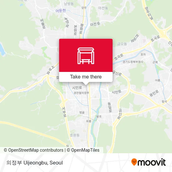 의정부 Uijeongbu map
