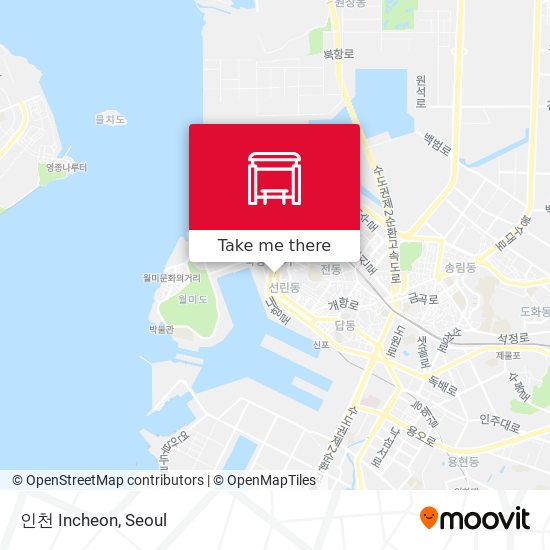 인천 Incheon map