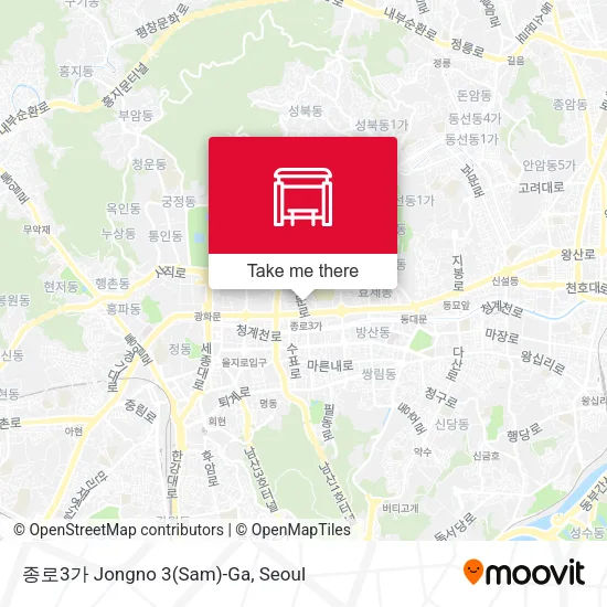 종로3가 Jongno 3(Sam)-Ga map