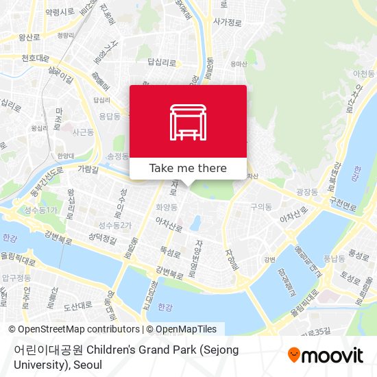 어린이대공원 Children's Grand Park (Sejong University) map