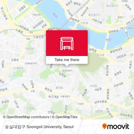 숭실대입구 Soongsil University map