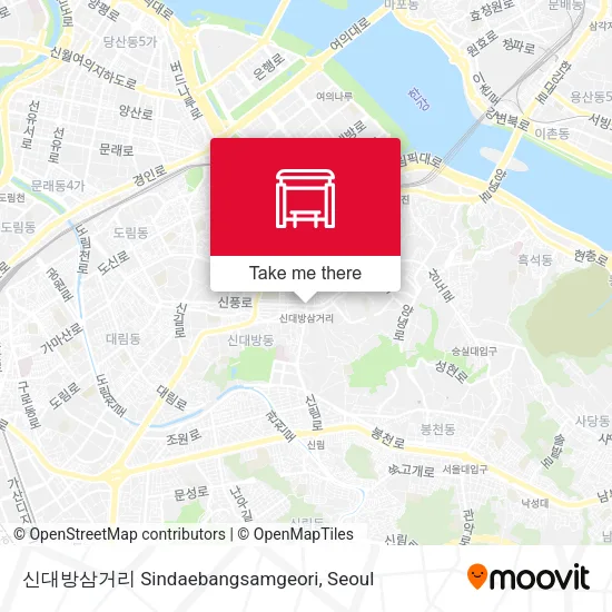 신대방삼거리 Sindaebangsamgeori map