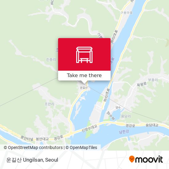 운길산 Ungilsan map