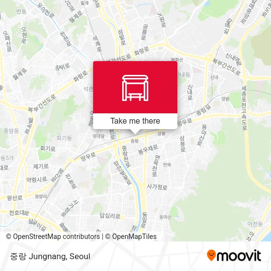 중랑 Jungnang map