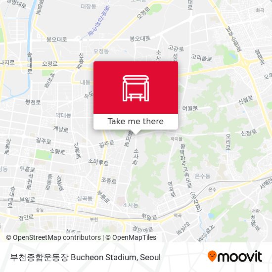 부천종합운동장 Bucheon Stadium map