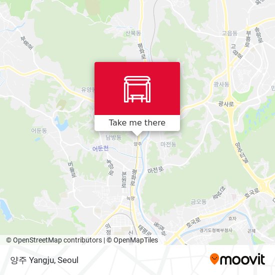 양주 Yangju map