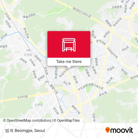 범계 Beomgye map