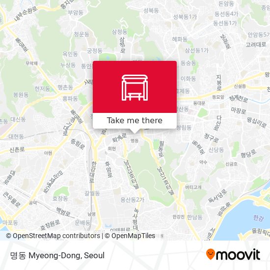 명동 Myeong-Dong map