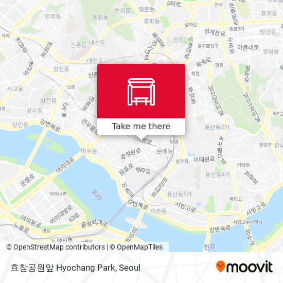 효창공원앞 Hyochang Park map