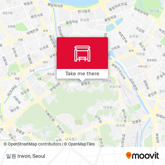 일원 Irwon map