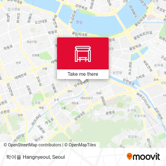 학여울 Hangnyeoul map