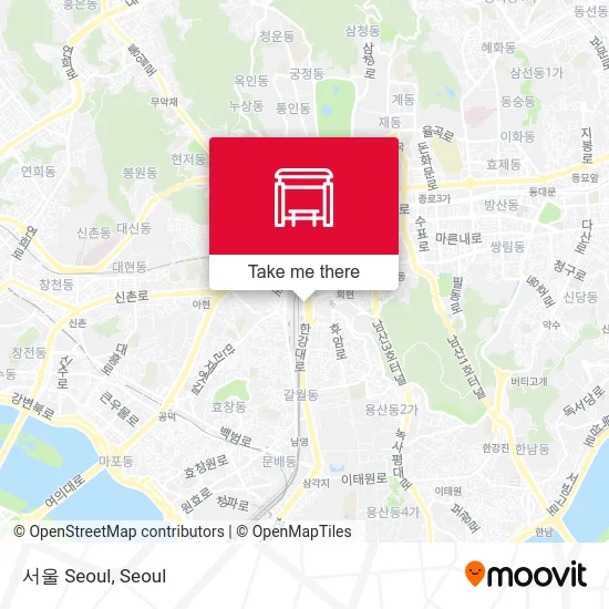 서울 Seoul map