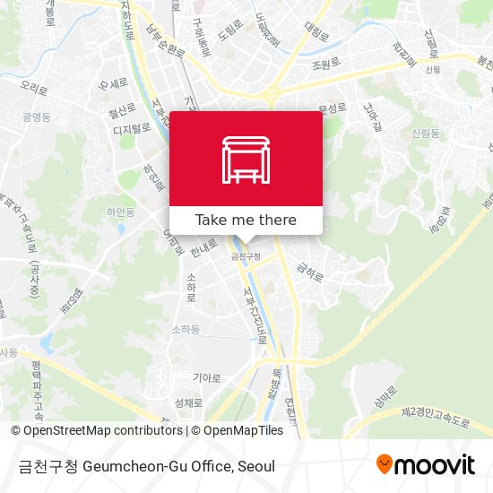 금천구청 Geumcheon-Gu Office map