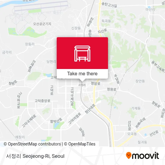 서정리 Seojeong-Ri map