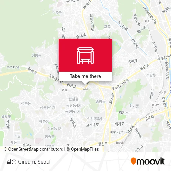 길음 Gireum map