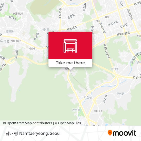 남태령 Namtaeryeong map
