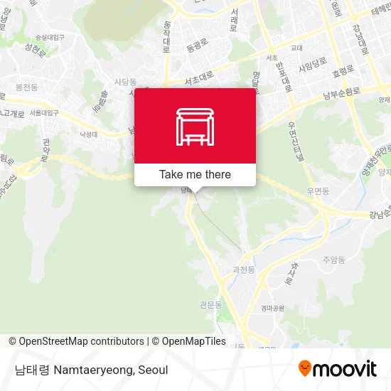 남태령 Namtaeryeong map