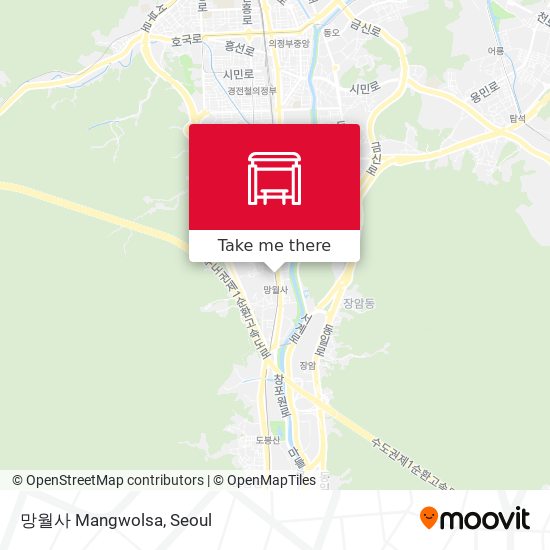 망월사 Mangwolsa map