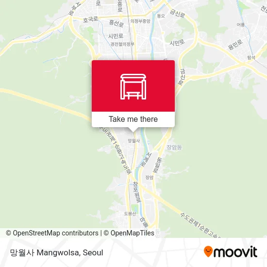 망월사 Mangwolsa map