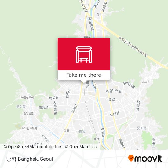 방학 Banghak map