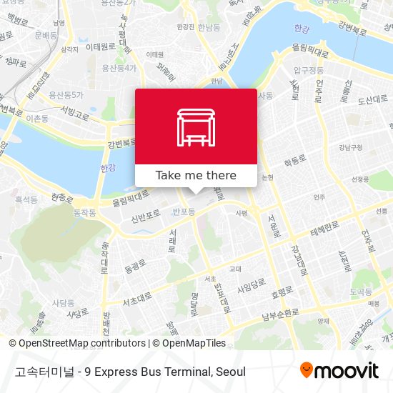 고속터미널 - 9 Express Bus Terminal map