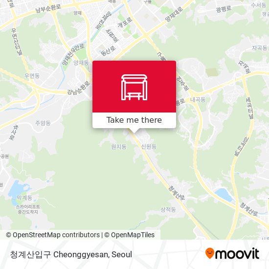 청계산입구 Cheonggyesan map